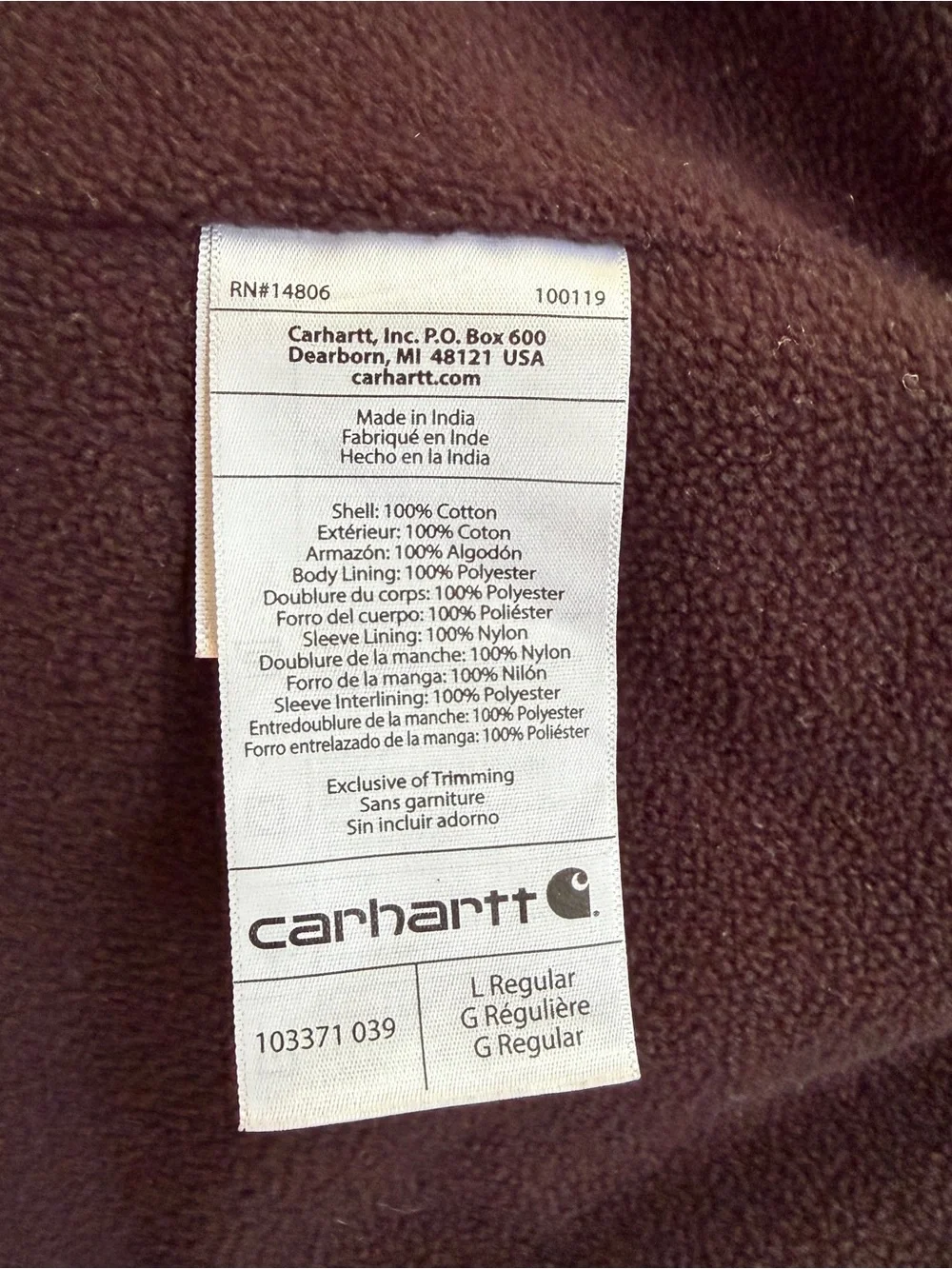 Carhartt Hooded Field Jacket in Charcoal
